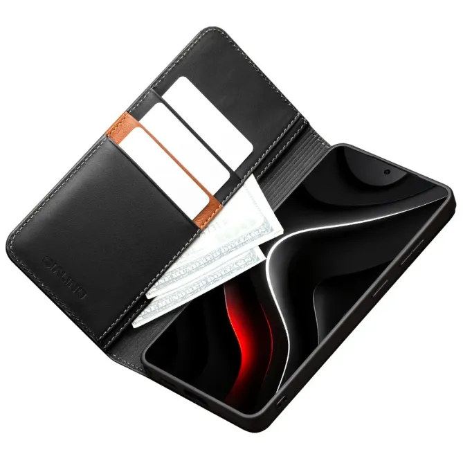 Housse Samsung Galaxy S26 Ultra Rab Flip en Cuir Véritable