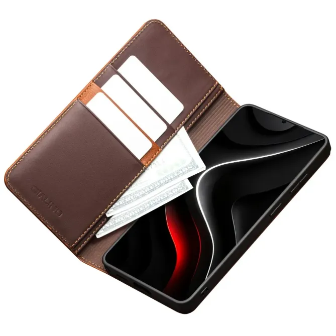 Housse Samsung Galaxy S26 Ultra Rab Flip en Cuir Véritable