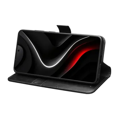 Housse Samsung Galaxy S26 Ultra en Cuir Véritable avec Fermeture Magné