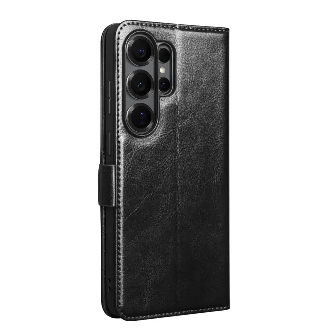 Housse Samsung Galaxy S26 Ultra en Cuir Véritable avec Fermeture Magné