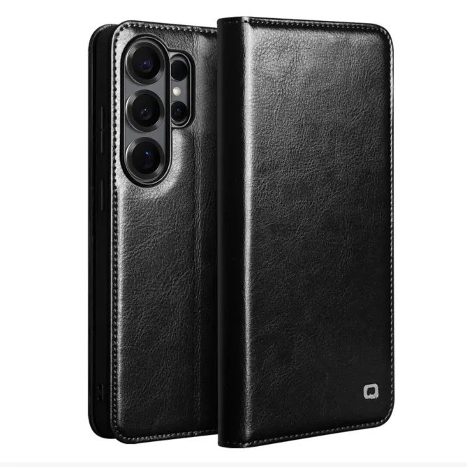 Housse Samsung Galaxy S26 Ultra fait main en cuir véritable