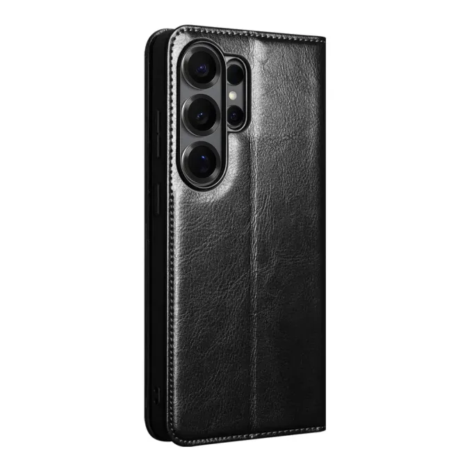 Housse Samsung Galaxy S26 Ultra fait main en cuir véritable