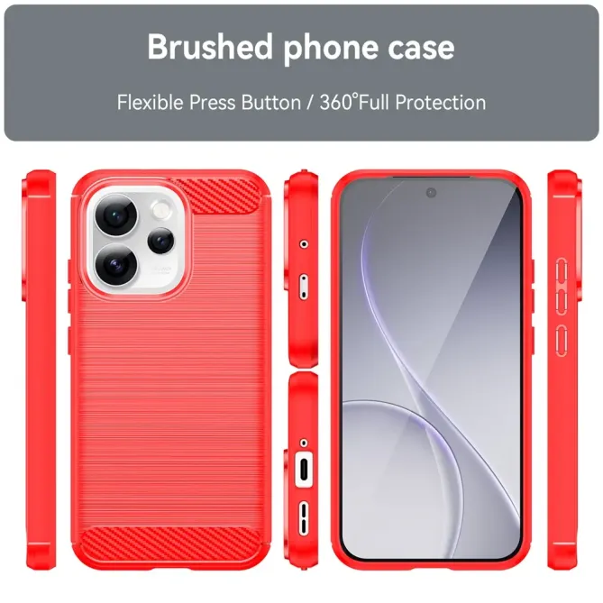 Coque Oppo Reno 15 Pro effet brossé silicone