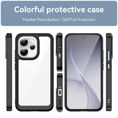 Coque Oppo Reno 15 Pro Transparente Contour Couleuré