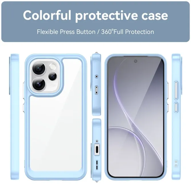 Coque Oppo Reno 15 Pro Transparente Contour Couleuré