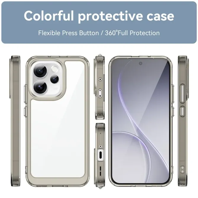Coque Oppo Reno 15 Pro Transparente Contour Couleuré