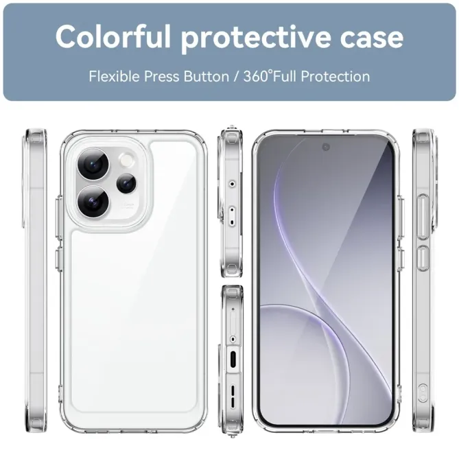 Coque Oppo Reno 15 Pro Transparente Contour Couleuré
