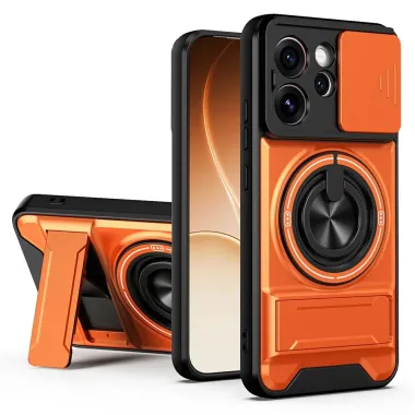 Coque Oppo Reno 15 Pro Magnétique Anneau Support et Cache Caméra Couli