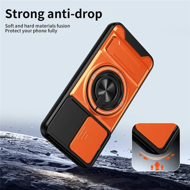 Coque Oppo Reno 15 Pro Magnétique Anneau Support et Cache Caméra Couli