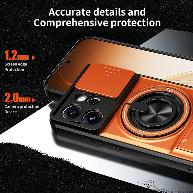 Coque Oppo Reno 15 Pro Magnétique Anneau Support et Cache Caméra Couli