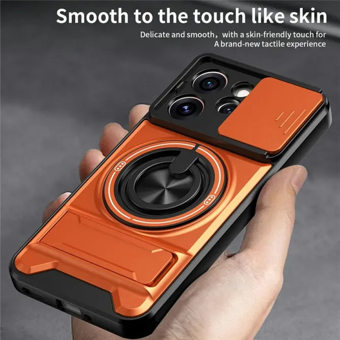 Coque Oppo Reno 15 Pro Magnétique Anneau Support et Cache Caméra Couli