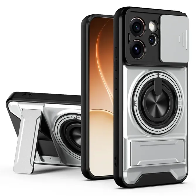 Coque Oppo Reno 15 Pro Magnétique Anneau Support et Cache Caméra Couli