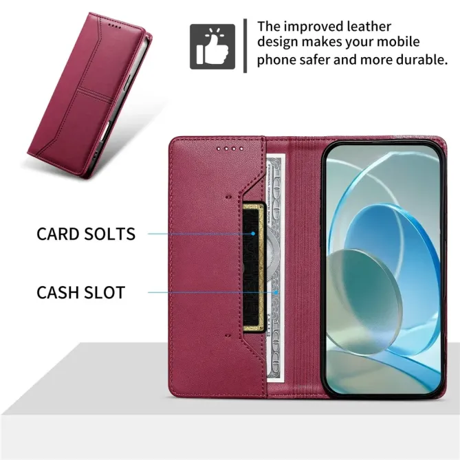 Housse Oppo Reno15 FS 5G / 15 F 5G Ligne Couture avec Support