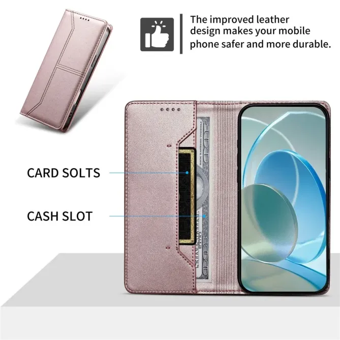 Housse Oppo Reno15 FS 5G / 15 F 5G Ligne Couture avec Support