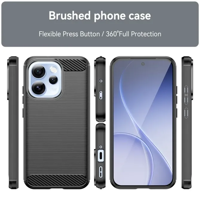 Coque Oppo Reno15 FS 5G / F 5G effet brossé silicone