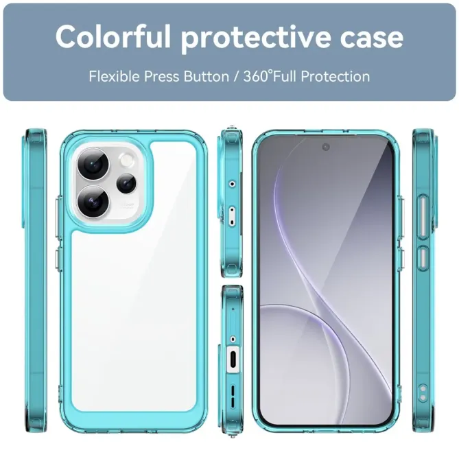 Coque Oppo Reno15 FS 5G / F 5G Transparente Contour Couleuré