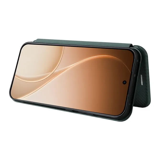 Flip Cover Oppo Reno15 FS 5G / 15 F 5G design fibre de carbone