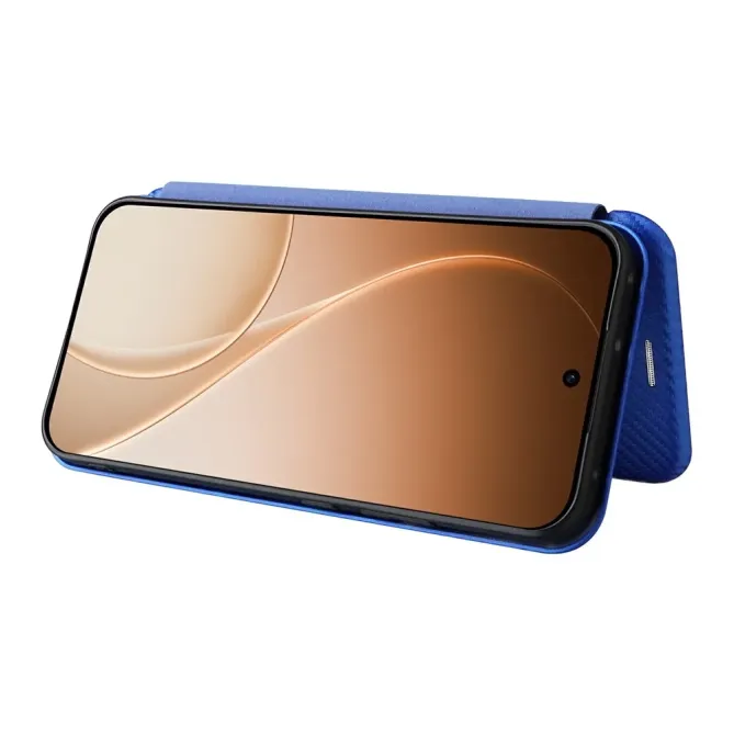 Flip Cover Oppo Reno15 FS 5G / 15 F 5G design fibre de carbone