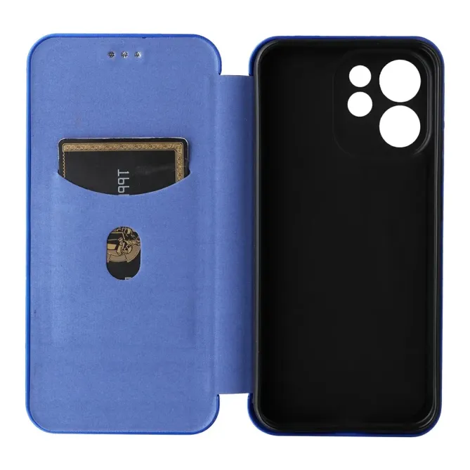 Flip Cover Oppo Reno15 FS 5G / 15 F 5G design fibre de carbone