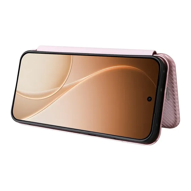 Flip Cover Oppo Reno15 FS 5G / 15 F 5G design fibre de carbone