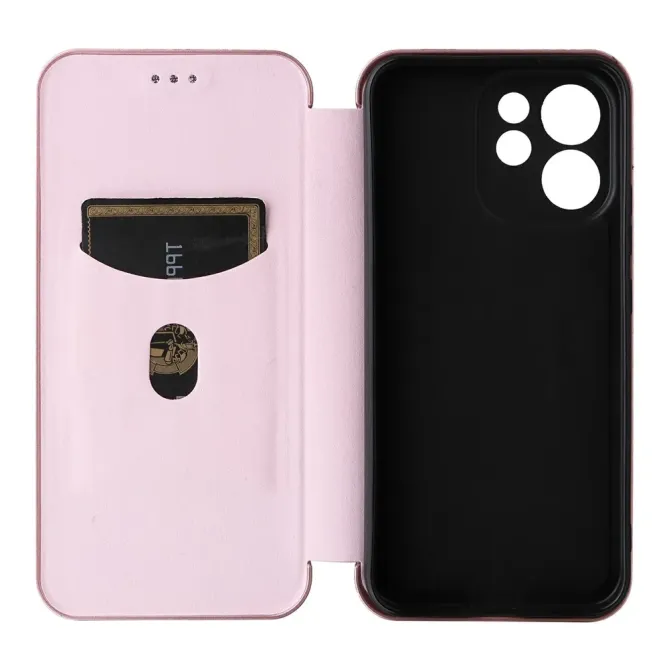 Flip Cover Oppo Reno15 FS 5G / 15 F 5G design fibre de carbone