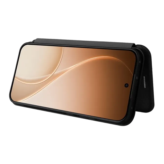 Flip Cover Oppo Reno15 FS 5G / 15 F 5G design fibre de carbone