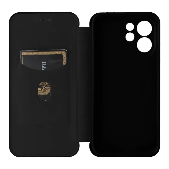 Flip Cover Oppo Reno15 FS 5G / 15 F 5G design fibre de carbone
