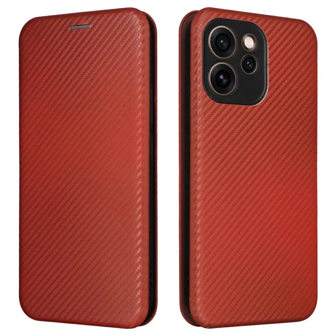 Flip Cover Oppo Reno15 FS 5G / 15 F 5G design fibre de carbone
