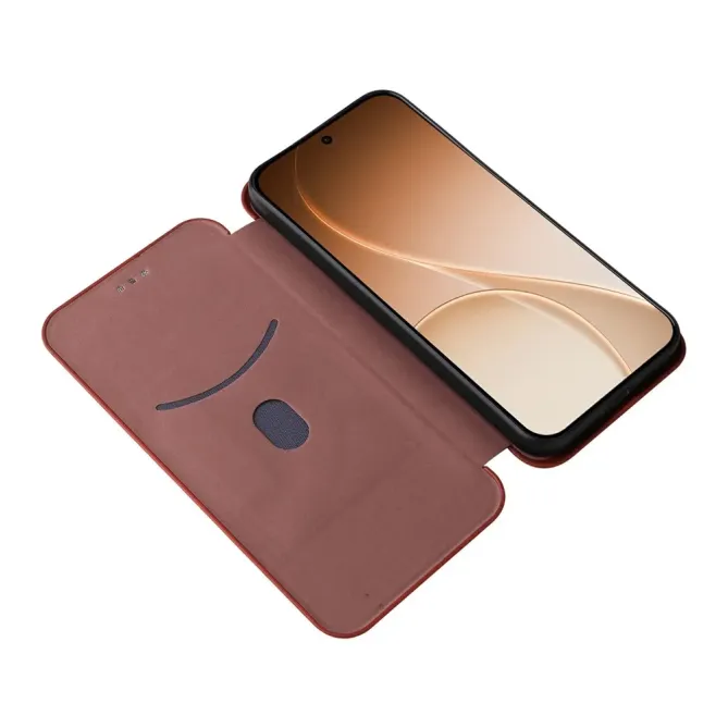 Flip Cover Oppo Reno15 FS 5G / 15 F 5G design fibre de carbone
