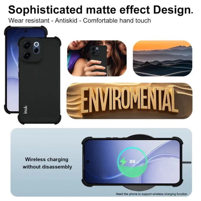 Coque Oppo Reno15 FS 5G / F 5G class protect - Noir mat