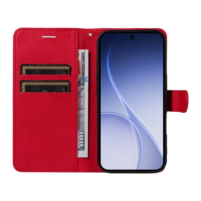 Housse Oppo Reno15 FS 5G / 15 F 5G Sylvette simili cuir avec lanière