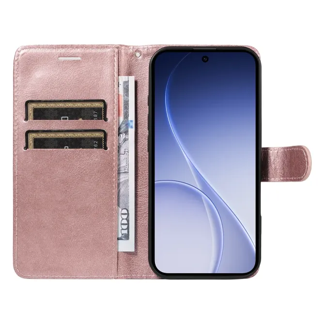 Housse Oppo Reno15 FS 5G / 15 F 5G Sylvette simili cuir avec lanière