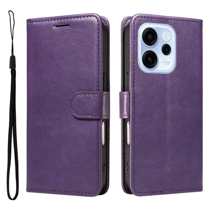 Housse Oppo Reno15 FS 5G / 15 F 5G Sylvette simili cuir avec lanière