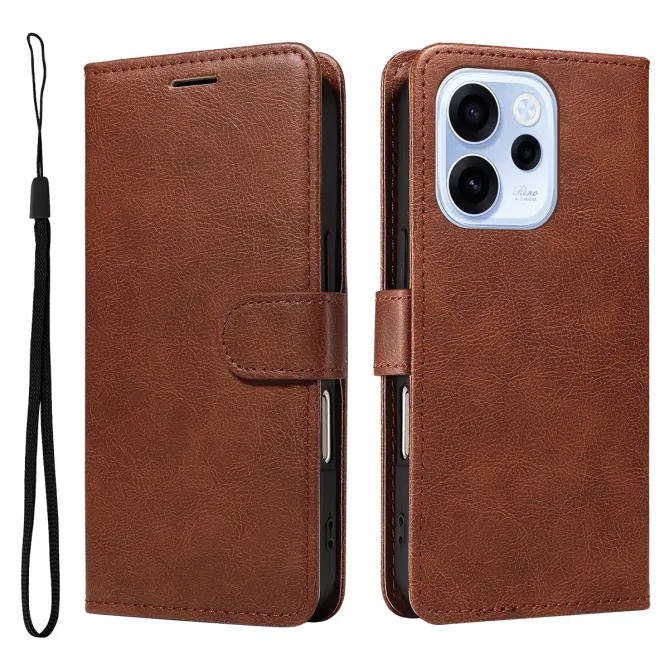 Housse Oppo Reno15 FS 5G / 15 F 5G Sylvette simili cuir avec lanière