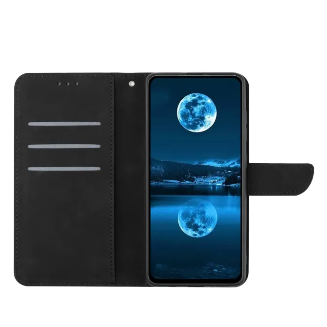 Housse Oppo Reno15 FS 5G / F 5G Skin Touch Lignes avec Lanière