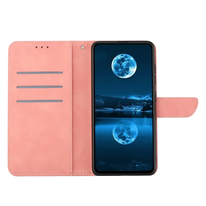 Housse Oppo Reno15 FS 5G / F 5G Skin Touch Lignes avec Lanière