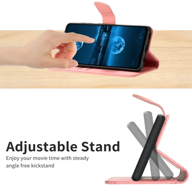 Housse Oppo Reno15 FS 5G / F 5G Skin Touch Lignes avec Lanière