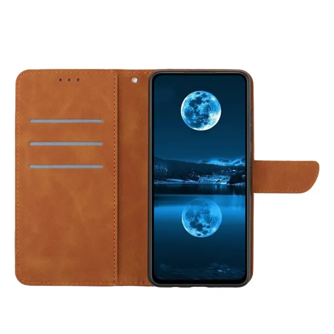 Housse Oppo Reno15 FS 5G / F 5G Skin Touch Lignes avec Lanière
