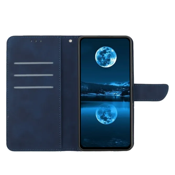 Housse Oppo Reno15 FS 5G / F 5G Skin Touch Lignes avec Lanière