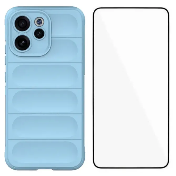 Coque Oppo Reno15 FS 5G / 15 F 5G Rugged silicone avec verre trempé