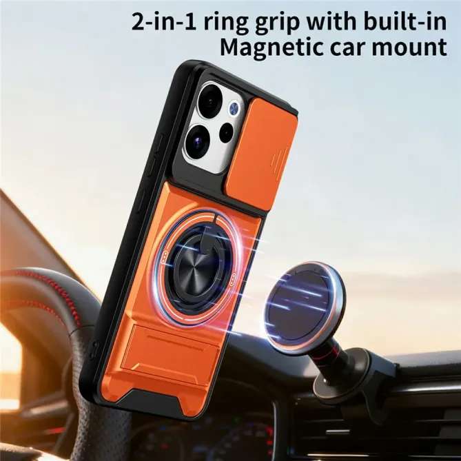 Coque Oppo Reno15 FS 5G / 15 F 5G Magnétique Anneau Support et Cache C