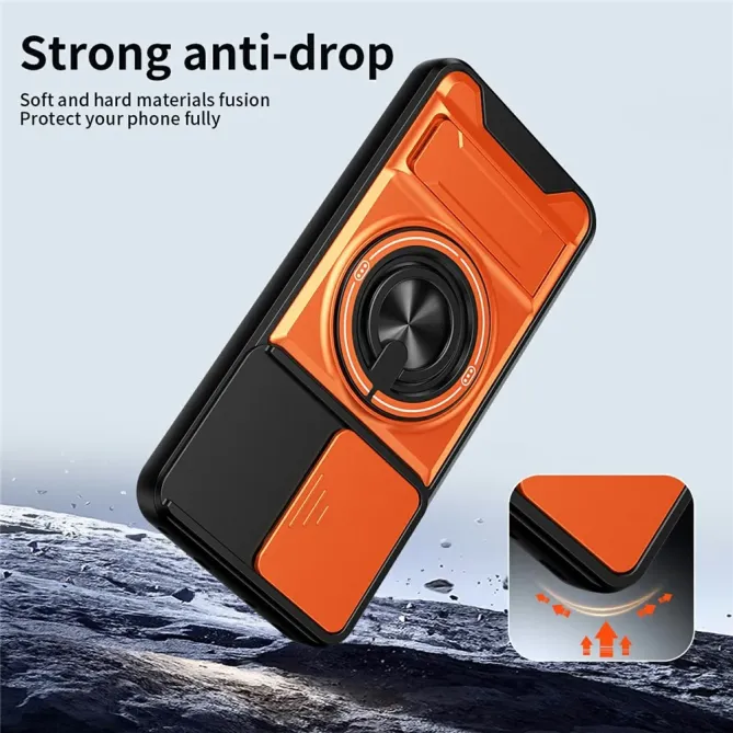Coque Oppo Reno15 FS 5G / 15 F 5G Magnétique Anneau Support et Cache C