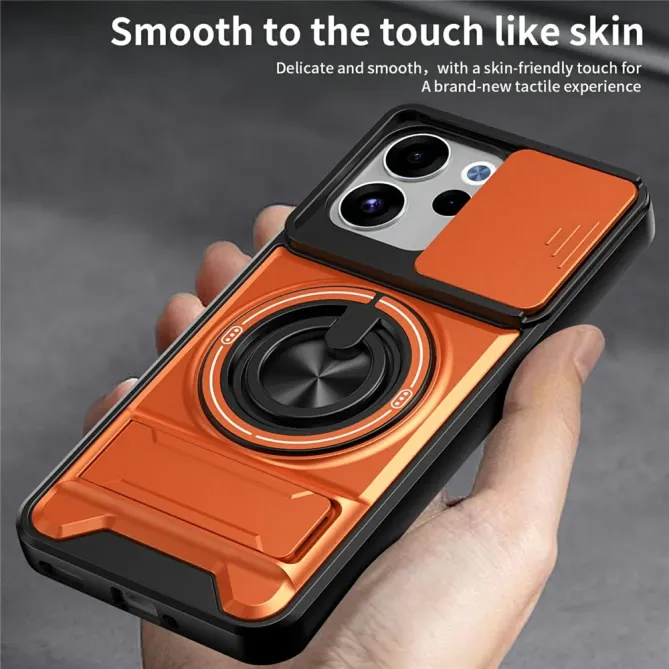 Coque Oppo Reno15 FS 5G / 15 F 5G Magnétique Anneau Support et Cache C