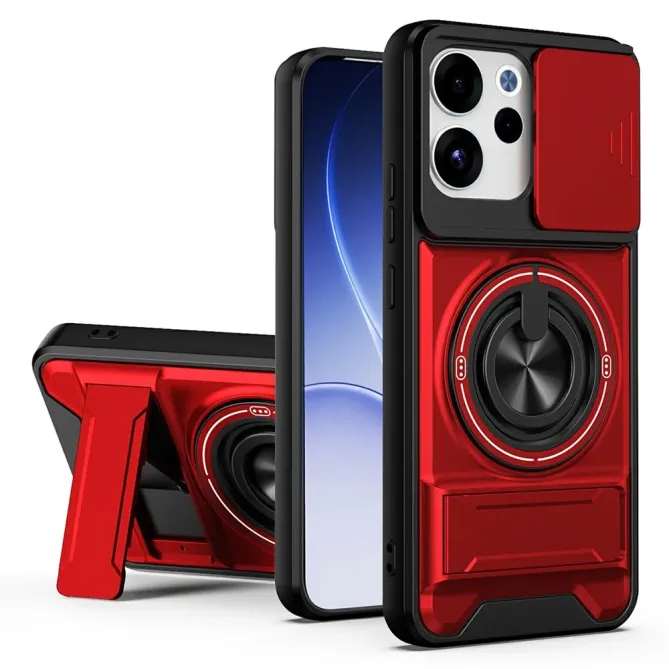 Coque Oppo Reno15 FS 5G / 15 F 5G Magnétique Anneau Support et Cache C