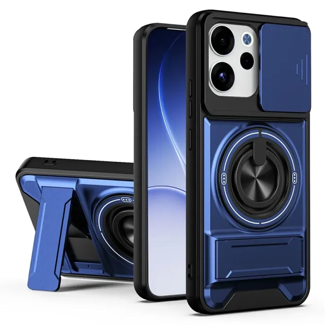 Coque Oppo Reno15 FS 5G / 15 F 5G Magnétique Anneau Support et Cache C