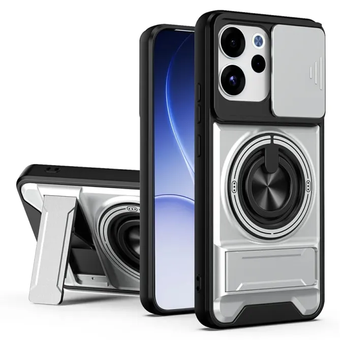 Coque Oppo Reno15 FS 5G / 15 F 5G Magnétique Anneau Support et Cache C