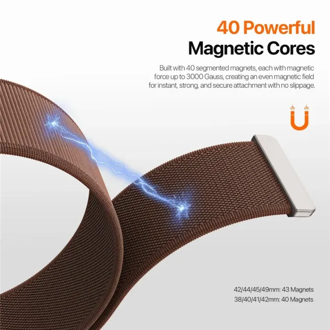 Bracelet Magnétique Apple Watch Ultra 3 2 1 / Series 11 10 9 8 YM Seri