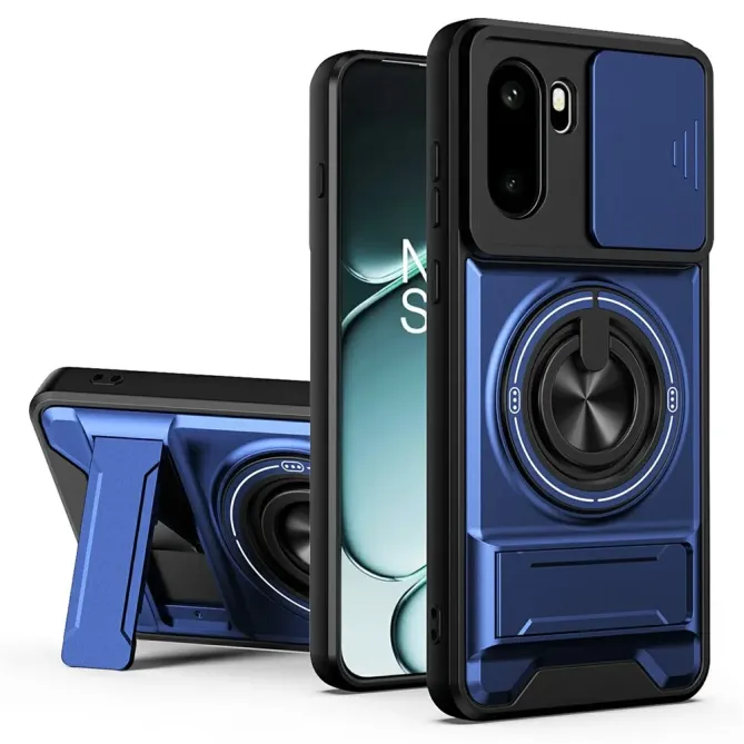 Coque OnePlus 15R Magnétique Anneau Support et Cache Caméra Coulissant