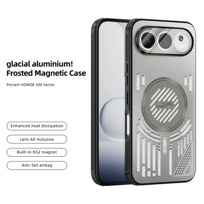 Coque Honor 500 magnétique aluminium