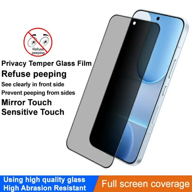 Protection écran Honor 500 Anti-Espion Contour Noir